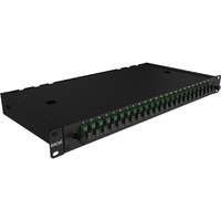 Excel Enbeam 24 Way Singlemode Fibre Optic Panel 24 SC APC Duplex (48 Fibre) Green